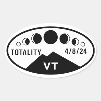 Eclipse Water Bottle Sticker - Vermont - 2024