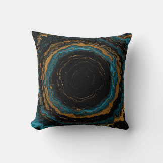 Eclipsed Marble Core – Cosmic Luxe Pillow Design
