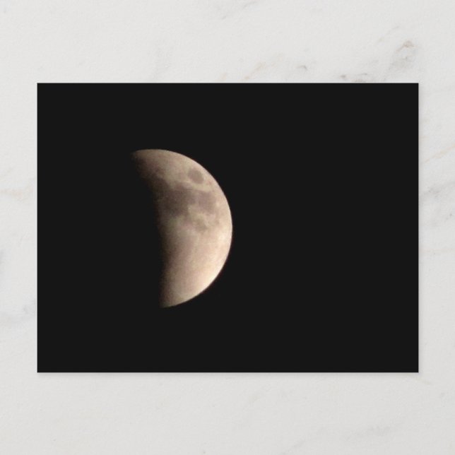 Eclipsing Moon Postcard (Front)