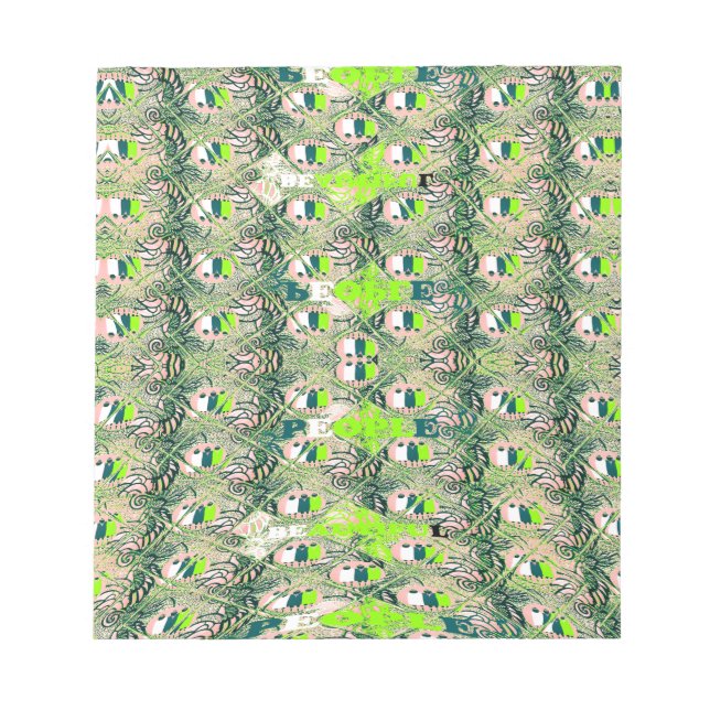 Eco Africa Motif – Nature-Inspired African Art Notepad (Front)