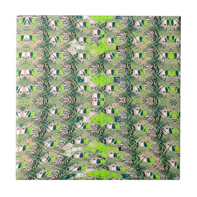 Eco Africa Motif – Nature-Inspired African Art Tile (Front)
