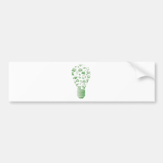 eco bulb bumper sticker