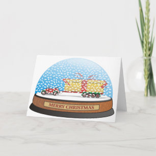 Eco Car Christmas Gift Holiday Card