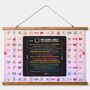 Eco-Chic SDG Tapestry - Sustainable Decor for Home