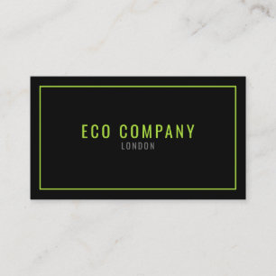 Eco company/gardening services, green border business card