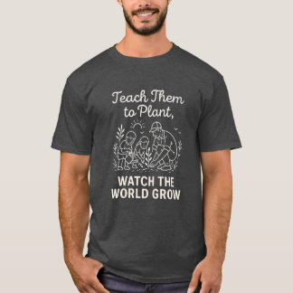 Eco Dad Gift | Teach Them to Plant Tee