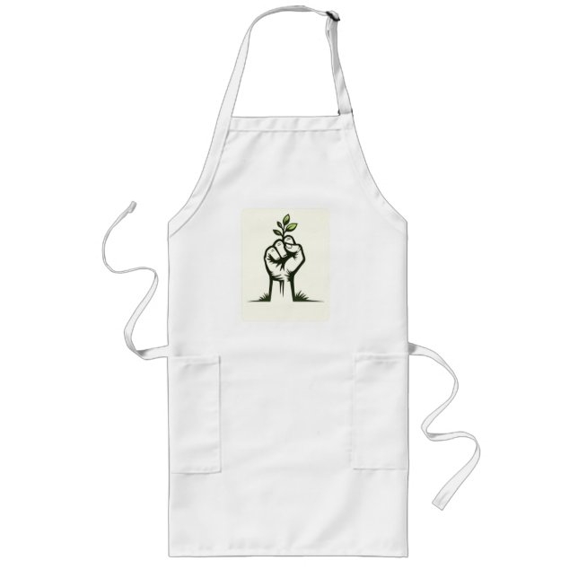 Eco Design -Nature Inspired Long Apron (Front)