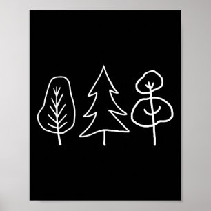 Eco Earth Day Shirts For Men Women Kids Trees  Poster