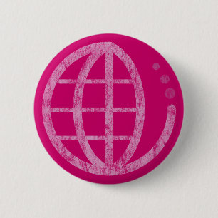 eco earth : mother earth 6 cm round badge