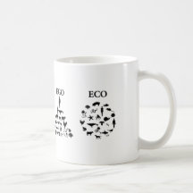 Eco ego white 2 coffee mug