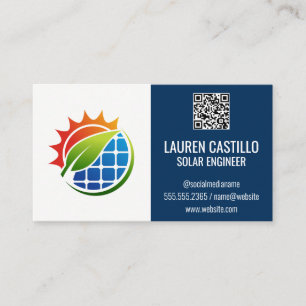 Eco Energy   Solar Panels Power Energy  Business Card