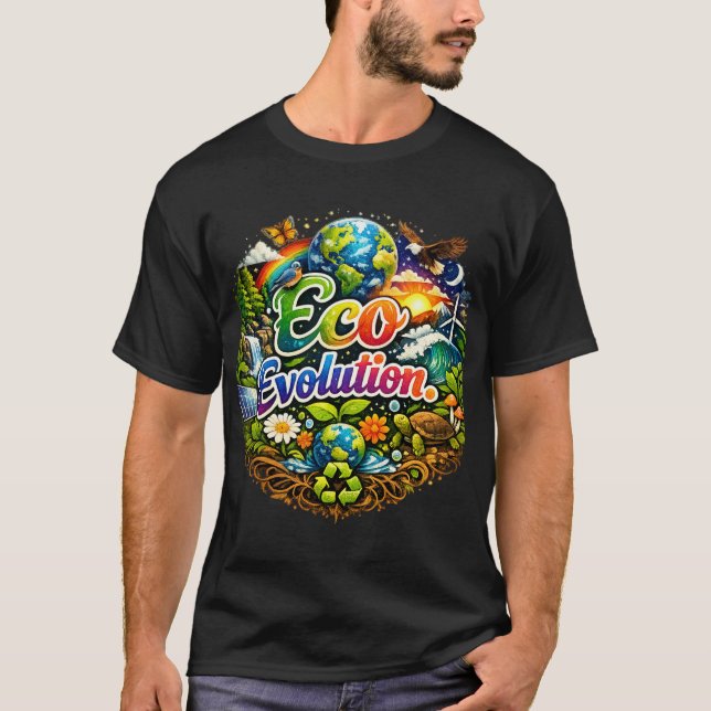 "Eco Evolution." T-Shirt (Front)