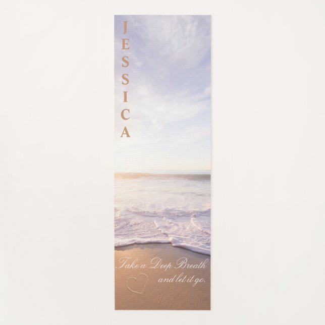 Eco Friendly Beach Custom Yoga Mat (Front)