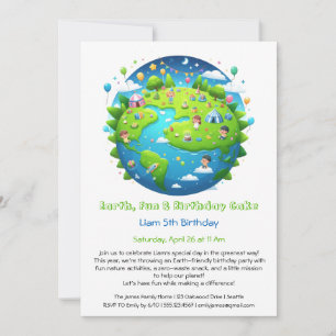 Eco-Friendly Birthday Invitation