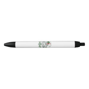 Eco-Friendly Christmas Decor Green Holiday Art Black Ink Pen