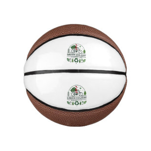 Eco-Friendly Christmas Decor   Green Holiday Art Mini Basketball