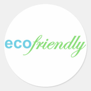 Eco Friendly Classic Round Sticker
