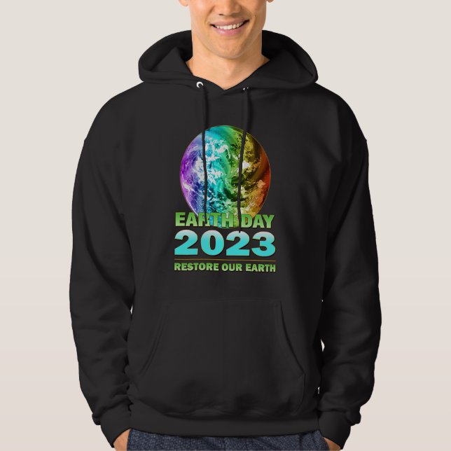 Eco Friendly Clothing for Earth Day 2023 Anniversa Hoodie (Front)