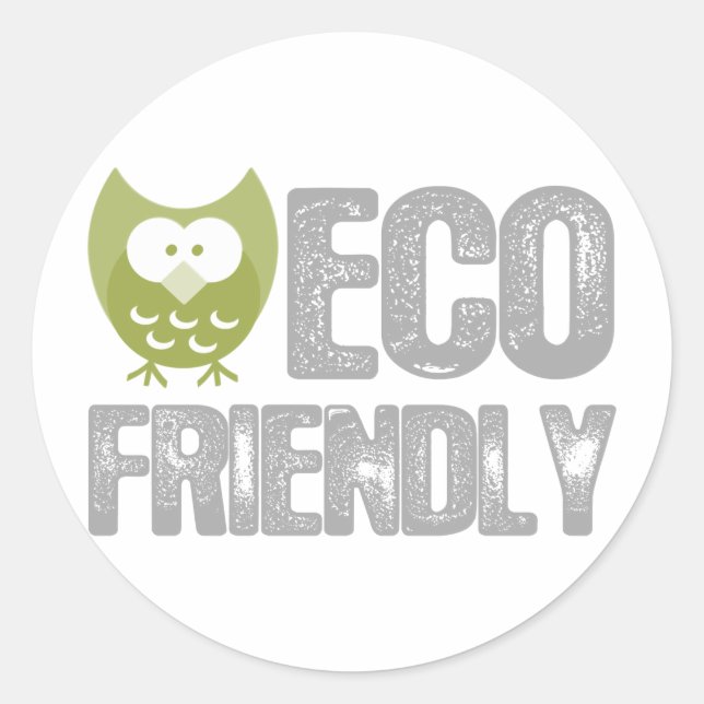 Eco Friendly Design! Ecology product! Classic Round Sticker (Front)