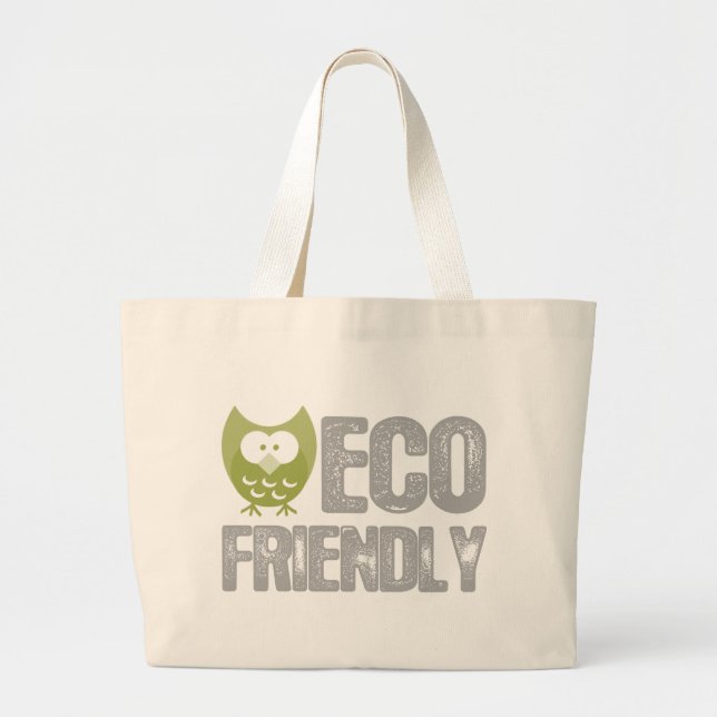 Eco Friendly Design! Ecology product! Large Tote Bag (Front)