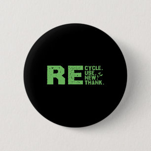 Eco-friendly Design Recycle 6 Cm Round Badge