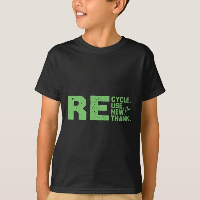 Eco-friendly Design Recycle  T-Shirt (Front)
