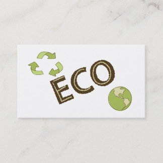 Eco Friendly Environment Recycling Business Cards