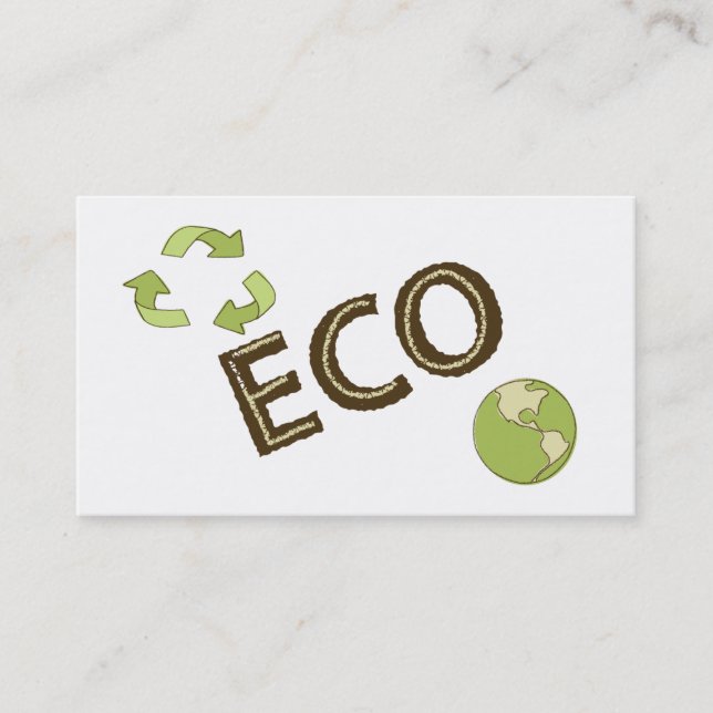 Eco Friendly Environment Recycling Business Cards (Front)