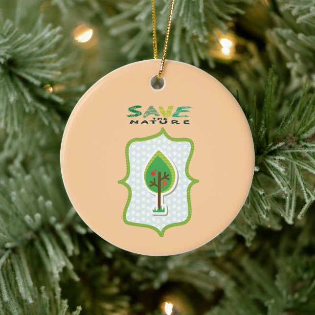 Eco-Friendly Evergreen Design  Ceramic Tree Decoration (Tree)
