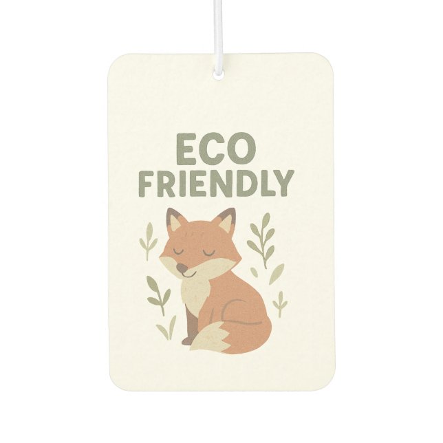 Eco Friendly Fox Car Air Freshener (Front)