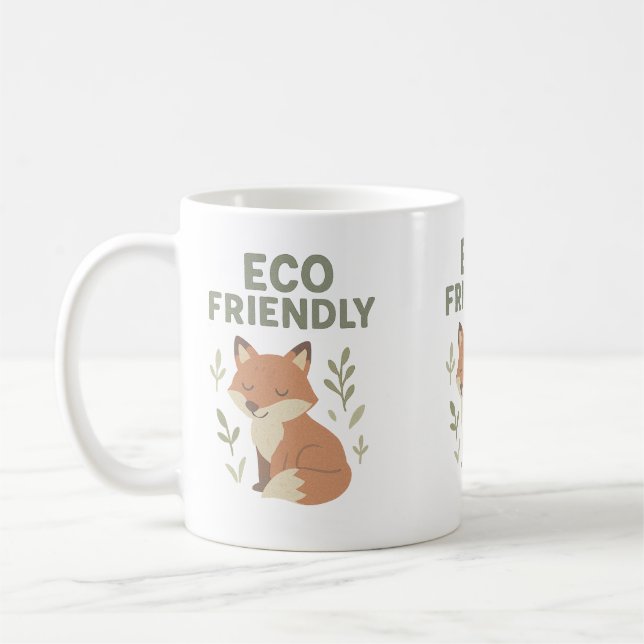 Eco Friendly Fox Coffee Mug (Left)