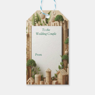 Eco-friendly Gardens and Buildings in Harmony Gift Tags