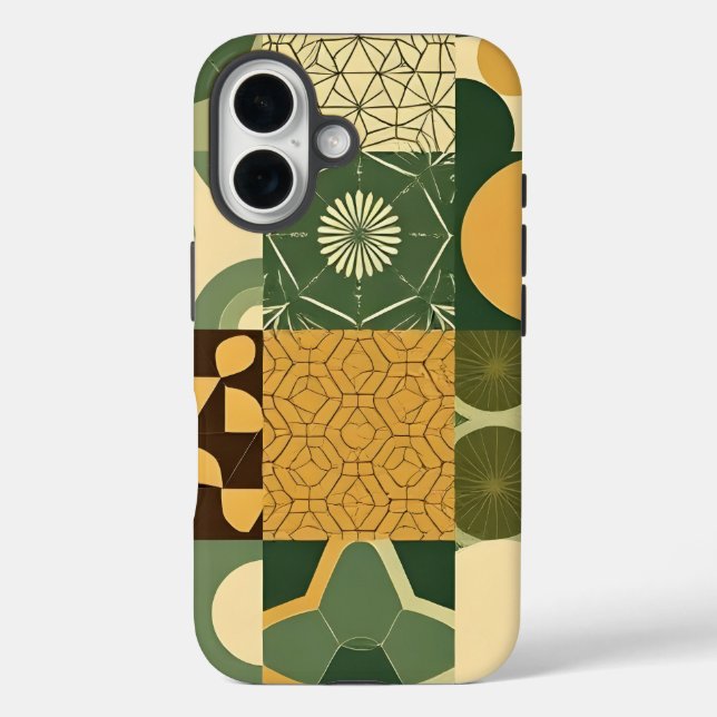 Eco-Friendly Geometric Patterns Case-Mate iPhone Case (Back)