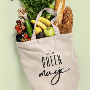 Eco Friendly Green Magic Grocery Tote Bag