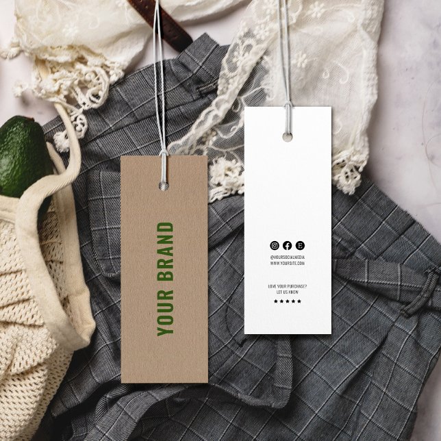 Eco Friendly Kraft Brand Name Clothing Hang Tag (Creator Uploaded)