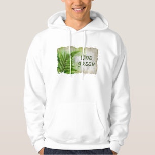 Eco Friendly "Live Green" Art-lovers Hoodie