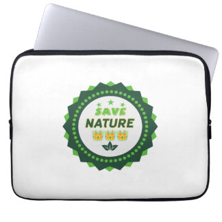 Eco-Friendly Neoprene Laptop Sleeve 13 Inch - Save