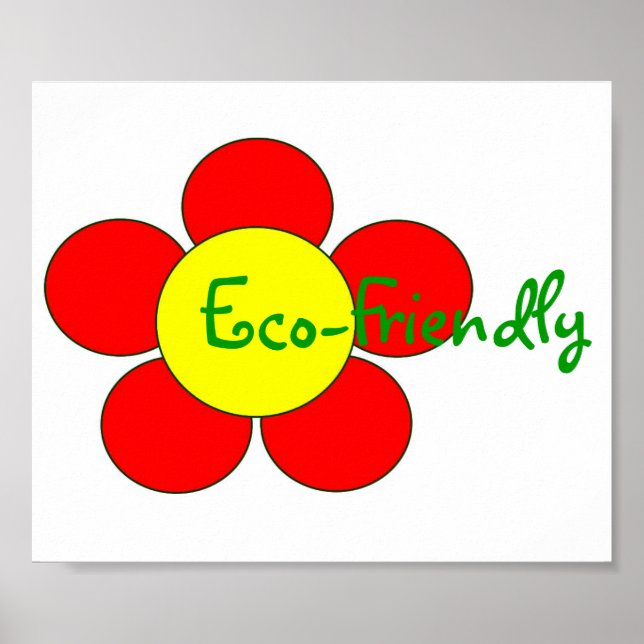 "Eco-Friendly" Poster - Customisable (Front)