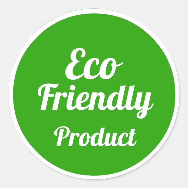 Eco Friendly Product Sticker (Front)