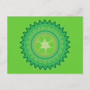 Eco Friendly Sticker Postcard
