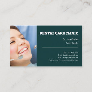Eco Friendly  Sustain Dental  Business Card