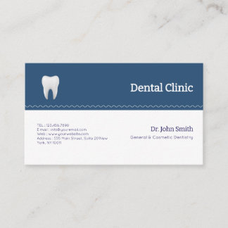 Eco Friendly Sustainable Dentist Appointment Business Card