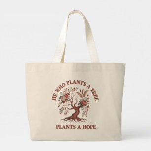 Eco Friendly Tree Day Jumbo Tote Bag