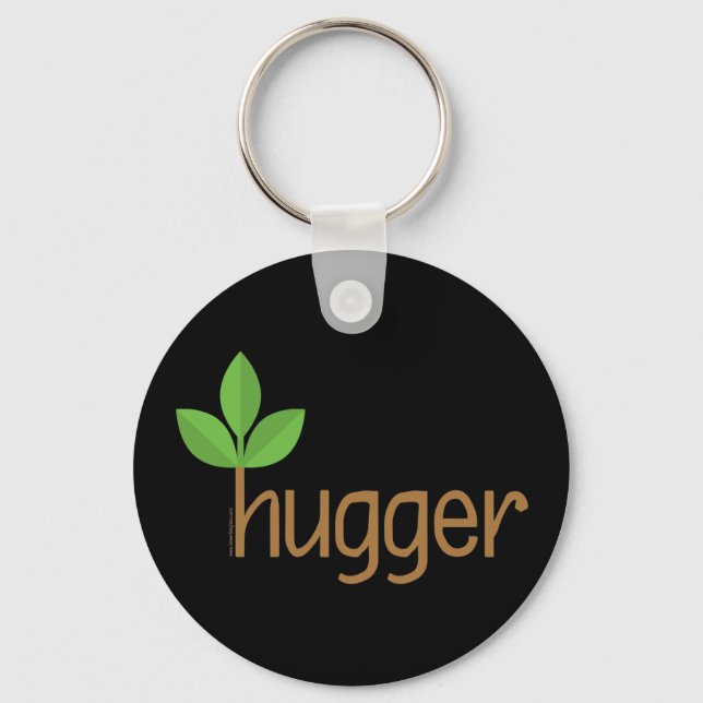 Eco Friendly Tree Hugger Key Ring (Front)