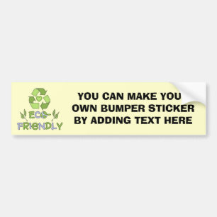 Eco-Friendly Tshirts and Gifts Bumper Sticker
