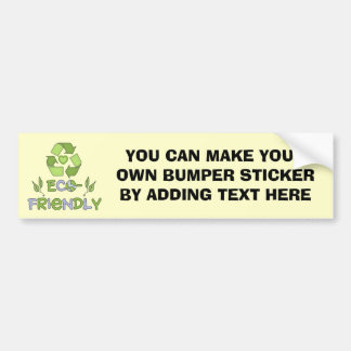 Eco-Friendly Tshirts and Gifts Bumper Sticker