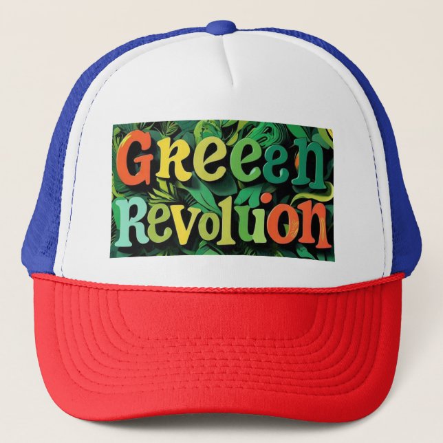 "Eco-Friendly Vibrance" Trucker Hat (Front)