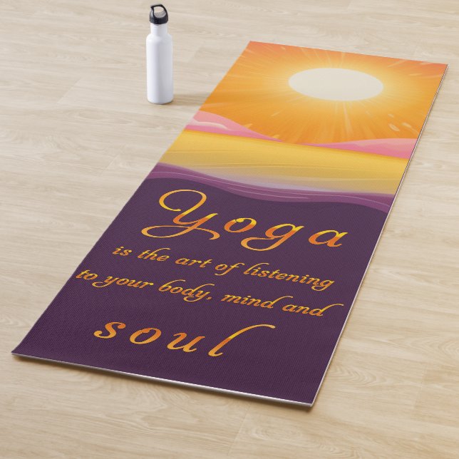 Eco-friendly Yoga Mats with Inspirational Quotes (In Situ)