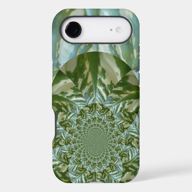 Eco Green Camo Kaleidoscope Art Print Design (Back)