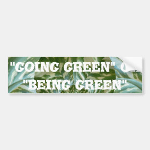 Eco Green Camo Kaleidoscope Art Print Design Bumper Sticker